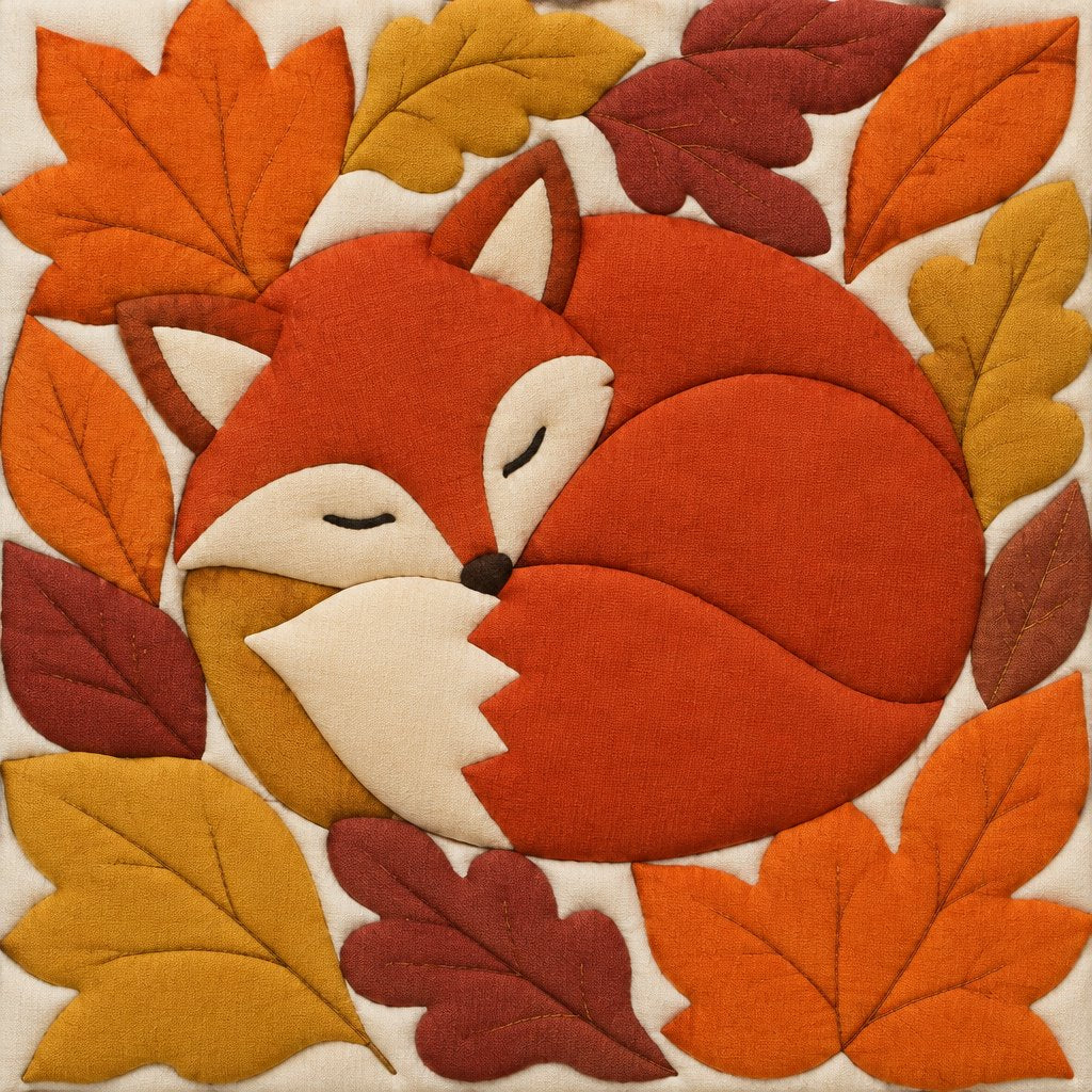 Sleepy Fox no-sew fabric art kit