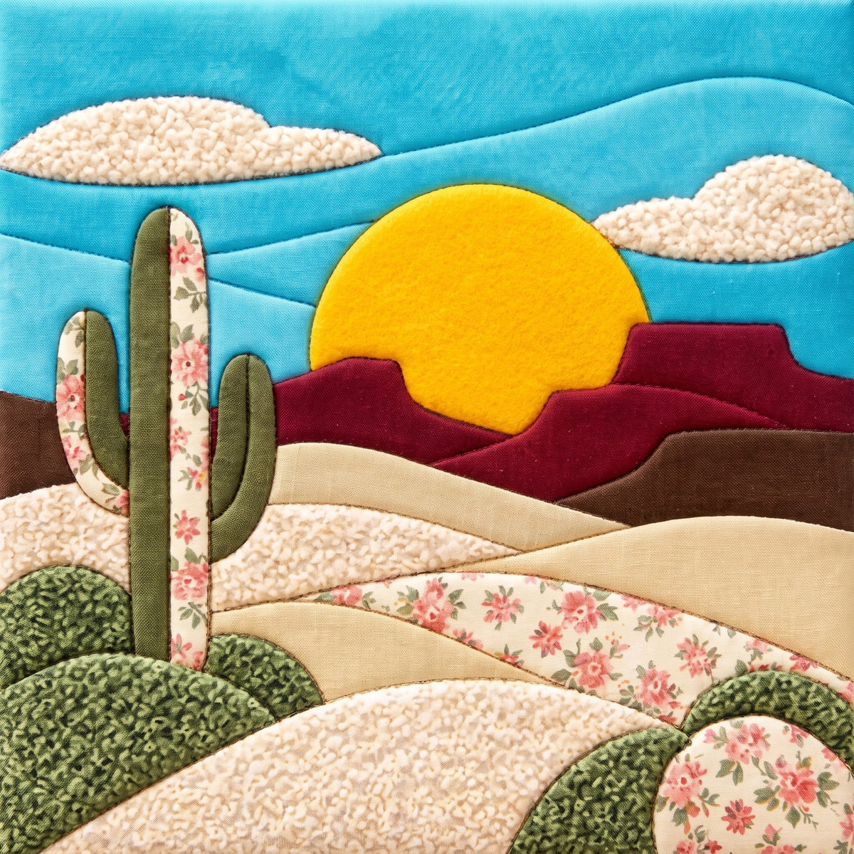 Desert Cactus – No-Sew Fabric Art Kit