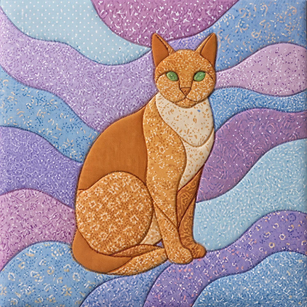 Ginger Cat – No-Sew Fabric Art Kit