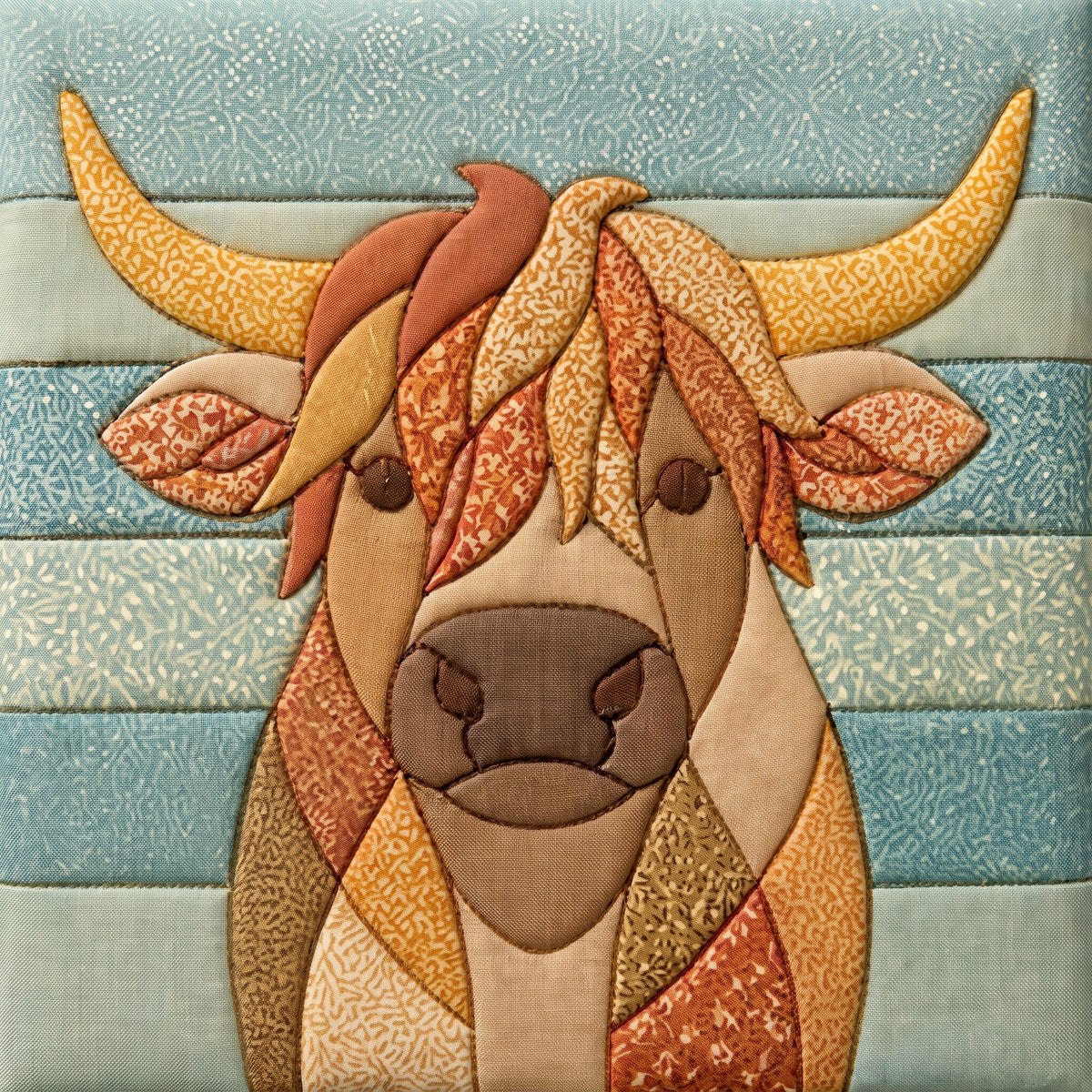 Highland Cow – No-Sew Fabric Art Kit