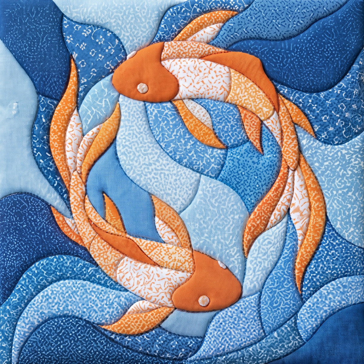 Koi Pair – No-Sew Fabric Art Kit