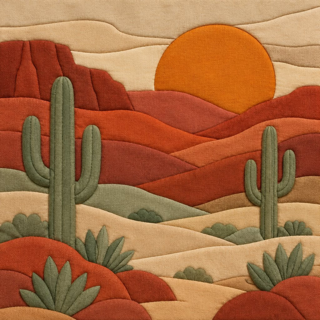 Desert Sunset – No-Sew Fabric Art Kit