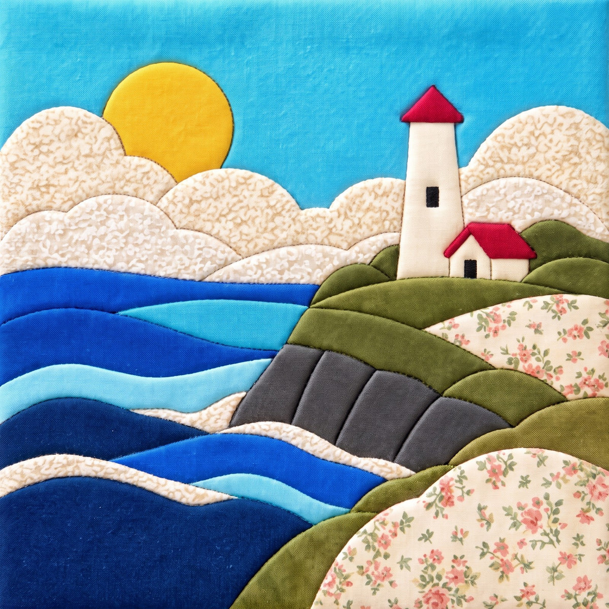 Lighthouse Cliff – No-Sew Fabric Art Kit