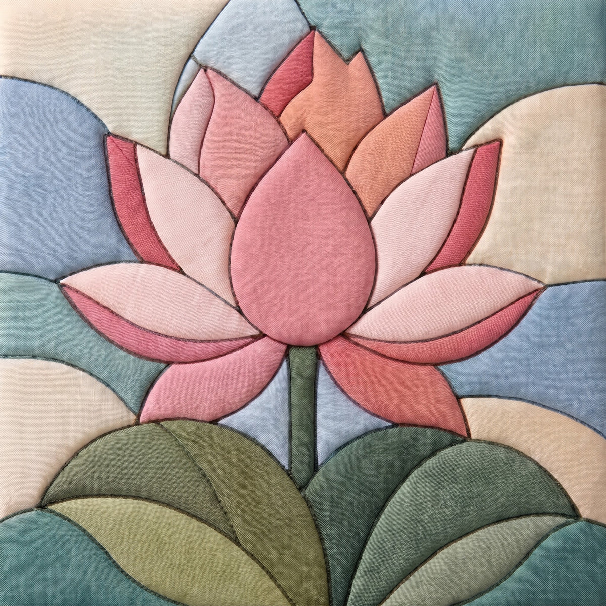 Lotus Flower – No-Sew Fabric Art Kit