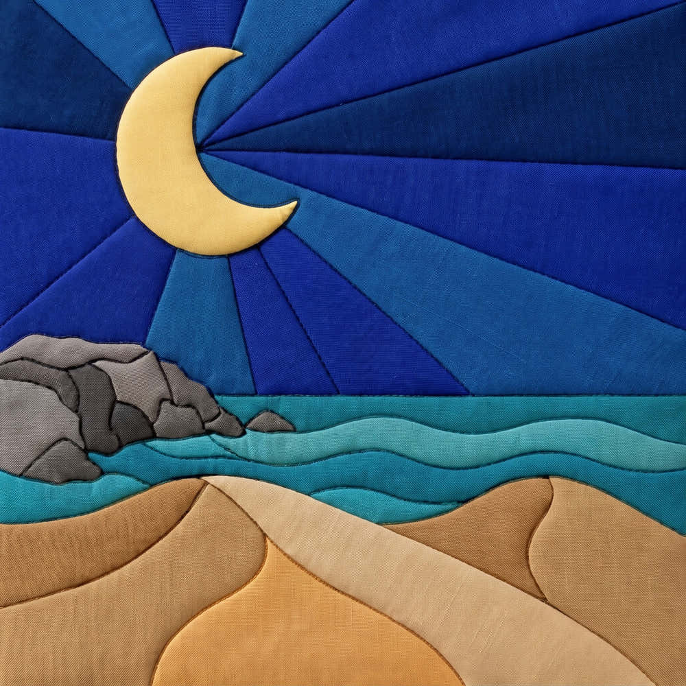 Moonlit Beach – No-Sew Fabric Art Kit