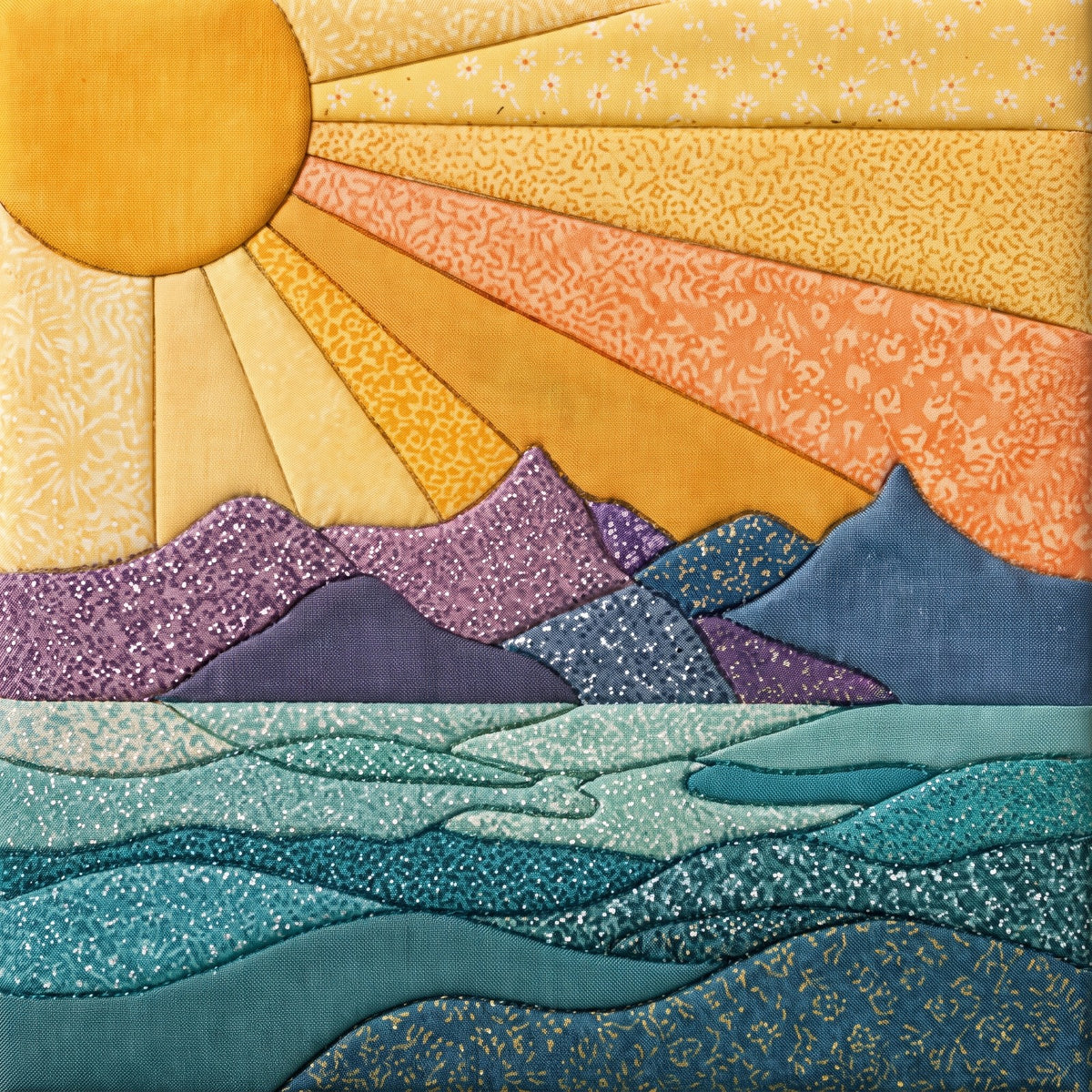 Mountain Sunrise – No-Sew Fabric Art Kit