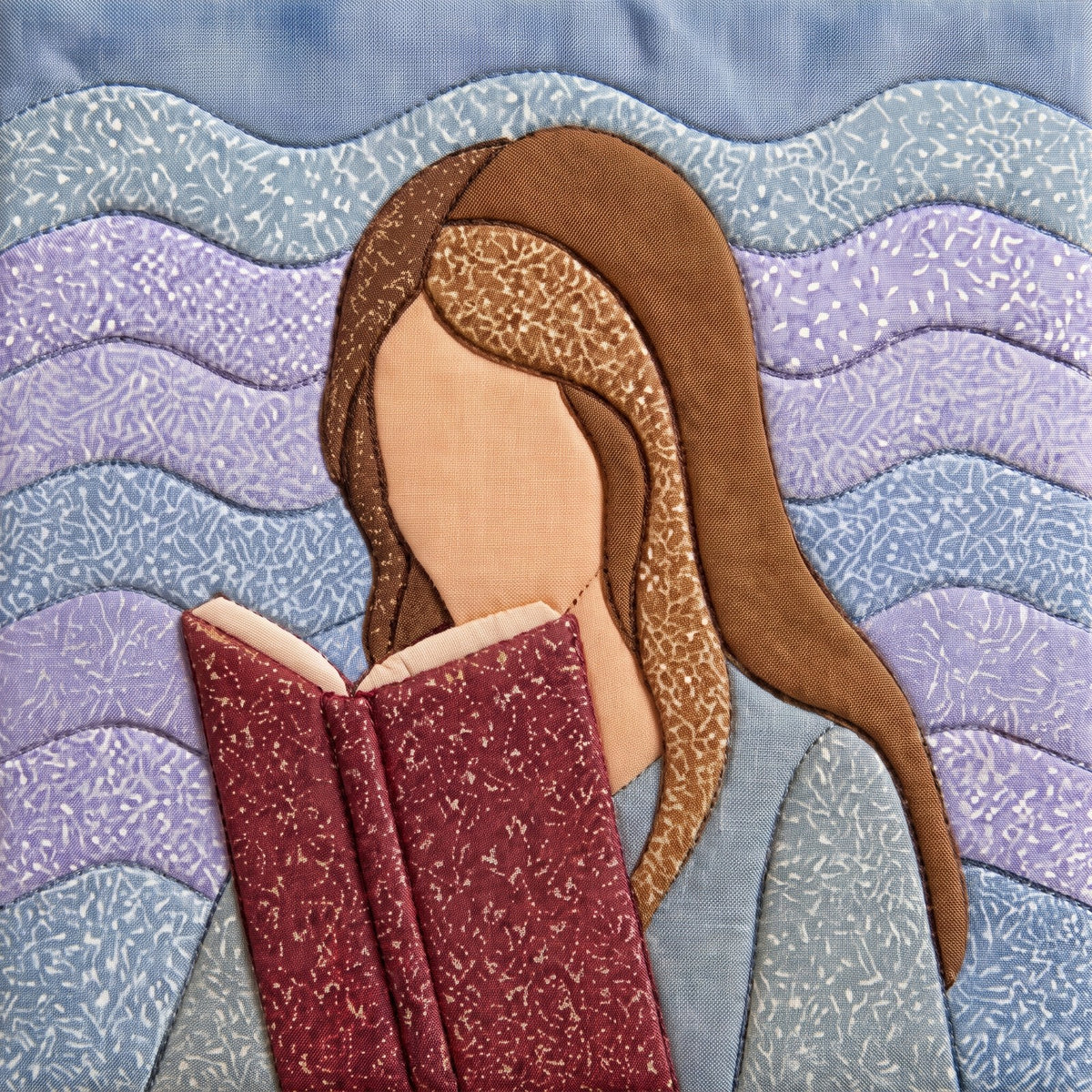 Girl Reading – No-Sew Fabric Art Kit