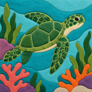 Sea Turtle – No-Sew Fabric Art Kit