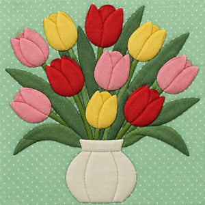 Tulip Vase – No-Sew Fabric Art Kit