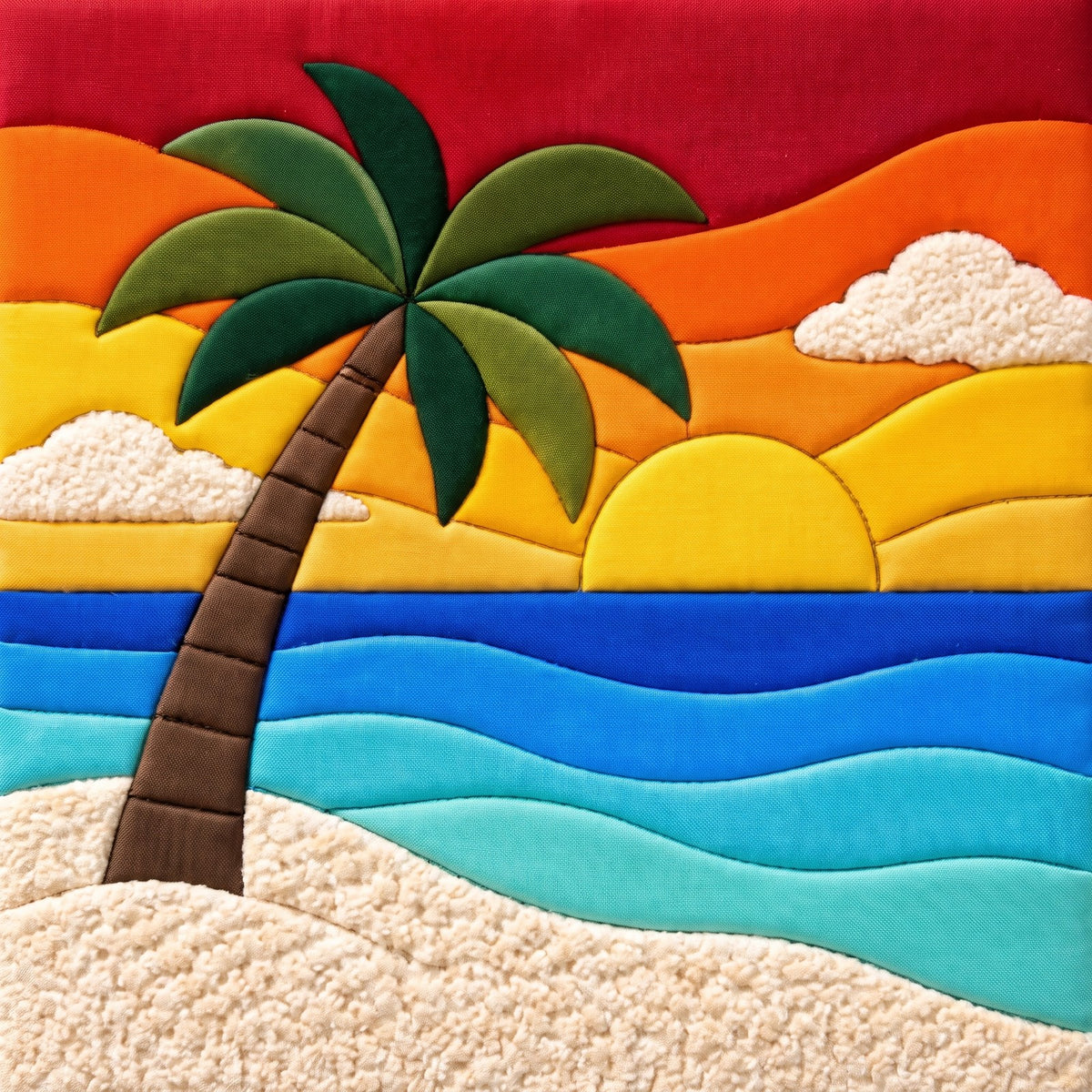 Tropical Palm – No-Sew Fabric Art Kit
