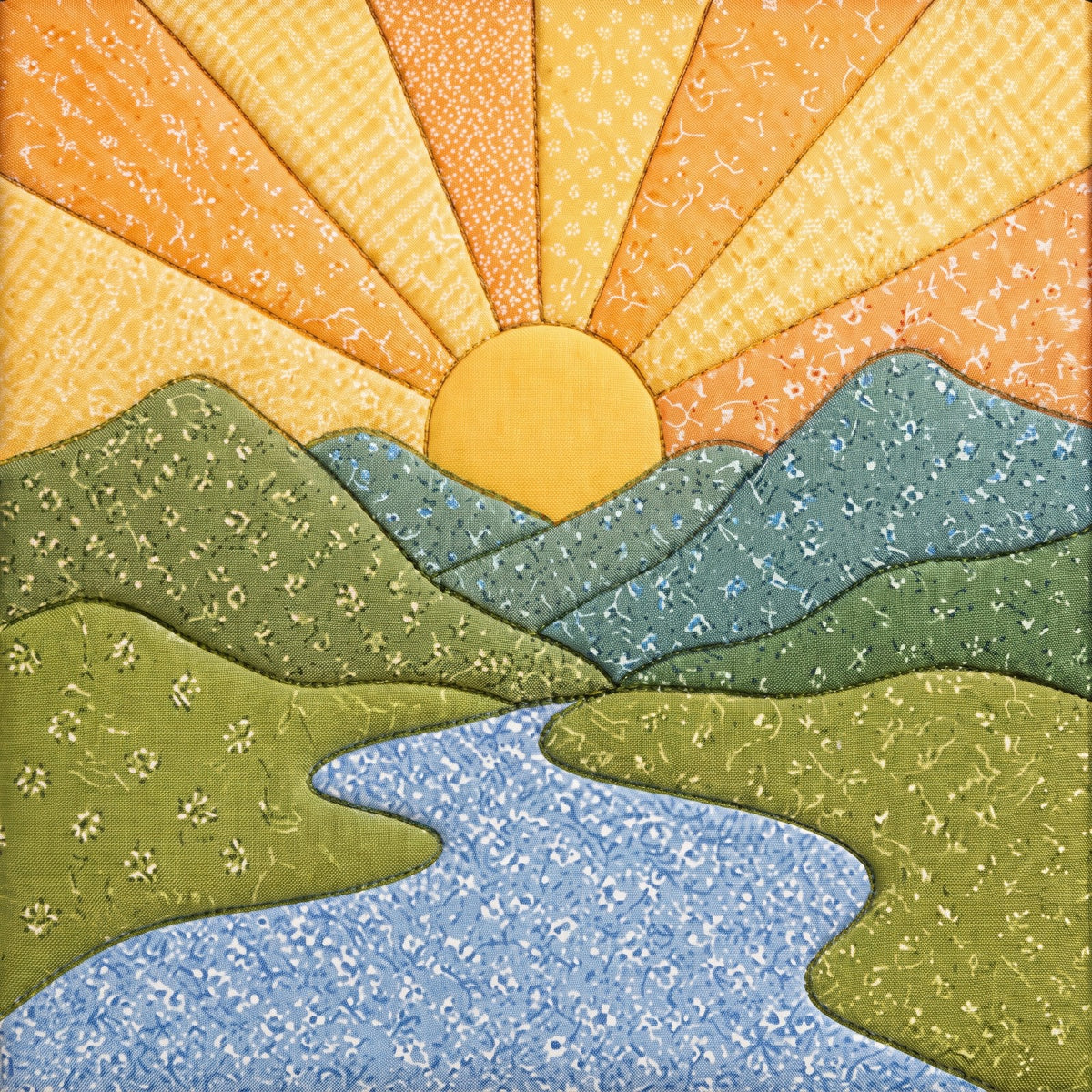 Valley Sunrise – No-Sew Fabric Art Kit