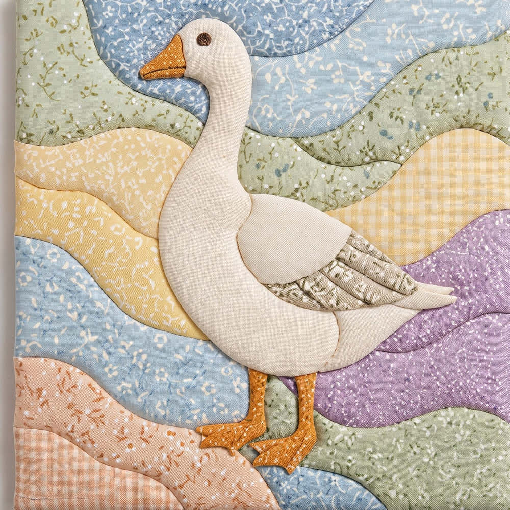 White Goose – No-Sew Fabric Art Kit